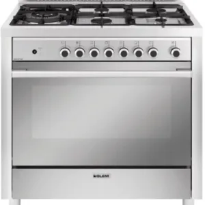 Cuisinière gaz inox Glem Gas GX960CVIX Four 104 L chaleur tournante catalyse