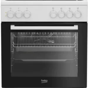 Cuisinière mixte Beko FBS63031WCS 60 cm, 4 foyers, four 79 L catalyse