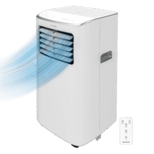 ForceClima 7400 Soundless Touch Climatiseur portatif de 7000 BTU avec télécommande et contrôle tactile.Climatisation portable