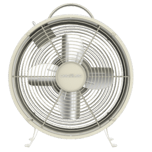 EnergySilence 80 MiniRetro Beige Ventilateur de table de 8" style rétro beige avec 25 W et 4 pales.Ventilateur de table