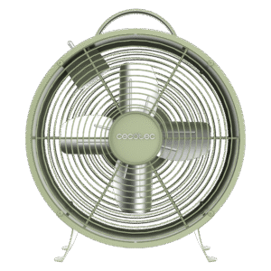 EnergySilence 80 MiniRetro Green Ventilateur de table de 8" style rétro vert avec 25 W et 4 pales.Ventilateur de table