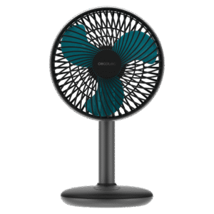 EnergySilence 4000 Portable Desk Dark Ventilateur de table avec batterie de 4000 mAh, contrôle tactile et 4 vitesses.ventilateur de bureau