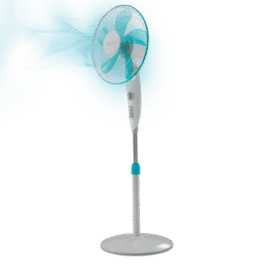 Ventilateur de pied EnergySilence 520 PowerVentilateur sur pied de 16” avec 50 W et minuterie, 4 vitesses, oscillation, silencieux, hauteur ajustable, 5 pales et sécurité maximale.Ventilador de pie