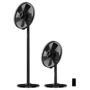 EnergySilence 555 2 en 1 Smart XL Ventilateur sur pied et de table avec 55 W, moteur en cuivre, télécommande, 3 modes et 3 vitesses, minuterie de 7 heures et oscillationVentilateur sur pied