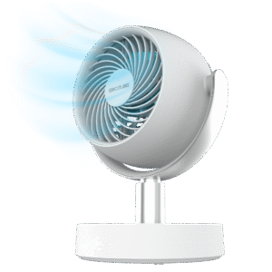 EnergySilence 800 Cyclone Desk Portable Cool Ventilateur de table à batterie de 4000 mAh avec moteur DC, oscillation et inclinaison réglable.ventilateur de circulation