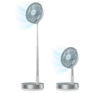 EnergySilence 800 FoldAir Port Control Ventilateur portable pliable avec 7200 mAh, oscillation et contrôle à distance.Ventilateur portable pliable