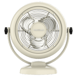 EnergySilence 200 ClassicDesk Beige Ventilateur de table de 8" style rétro beige avec 20 W et inclinaison réglable.Ventilateur de table