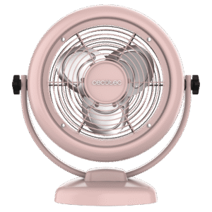 EnergySilence 200 ClassicDesk Pink Ventilateur de table de 8" style rétro rose avec 20 W et inclinaison réglable.Ventilateur de table