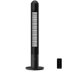 EnergySilence 9150 Skyline Smart Design Ventilateur colonne de 45 W et 46” avec télécommande, contrôle tactile, écran LED, minuterie et oscillation.Ventilateur colonne