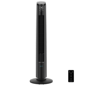 EnergySilence 9250 Skyline Smart Tilt Ventilateur colonne de 42" et 45 W avec inclinaison réglable, oscillation, minuterie, contrôle tactile et à distance et écran numérique.ventilateur tour