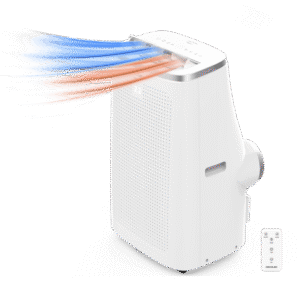 Climatiseur portatif Force Clima 12500 Cold&Warm. 12000 BTU, pompe à chaleur, contrôle via Wi-Fi, écran LED, télécommande, 3 vitesses, 5 modes, minuterie et 1340 W.Climatiseur mobile portable silencieux