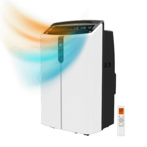 ForceClima 12600 Nux Heating Climatiseur portatif de 12000 BTU avec pompe à chaleur et télécommande.Climatiseur portable