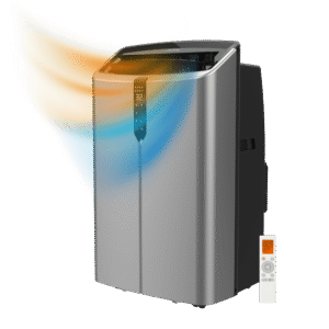 ForceClima 14800 Nux Heating Climatiseur portatif de 14000 BTU avec pompe à chaleur et télécommande.Climatiseur portatif