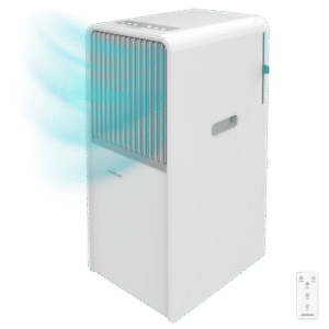 ForceClima 7150 Style Climatiseur portatif de 7000 BTU avec télécommande et contrôle tactile pour un confort total.Climatisation portative