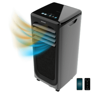 ForceClima 9900 SmartTouch Climatiseur portatif de 9000 BTU avec pompe à chaleur, écran tactile, télécommande et contrôle par Wi-Fi.climatiseur portable