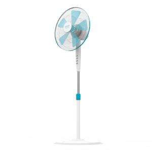 Ventilateur sur pied EnergySilence 500. 5 pales, oscillant, 3 vitesses, réglable en hauteur (115 - 135 cm), moteur en cuivre et 40 WVentilateur sur pied