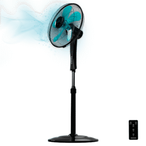 Ventilateur sur pied EnergySilence 530 Power Connected Black. 5 pales, 12" (30 cm) de diamètreVentilateur sur pied
