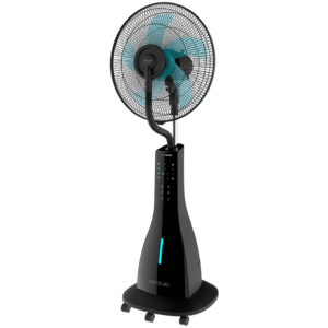 Nébuliseur sur pied ForceSilence 690 FreshEssence. Télécommande, oscillant, puissant, silencieux, 3 vitesses, 3 L, minuterie jusqu'à 7,5 h, écran LCD, moteur en cuivre, 90 WVentilateur nébuliseur