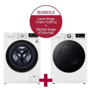 Pack Lavage LG Lave-linge Seche-linge 9 kg F4WV709P1E