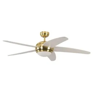 VENTILATEUR GENERIQUE Pepeo ventilateur de plafond laiton melton, télécommande incluse blanc 13422010132_v2 ailes