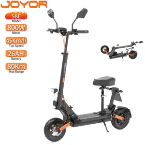 Trottinette électrique Pliable Joyor S8E Moteur 800W 26AH Portée Maximale 80Km