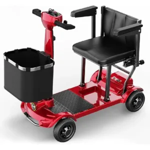 TODIMART X17 Scooter Électrique 4 Roues Pliable, Écran LED, Autonomie jusqu'à 30-35 km dans des conditions idéales, Port USB de charge
