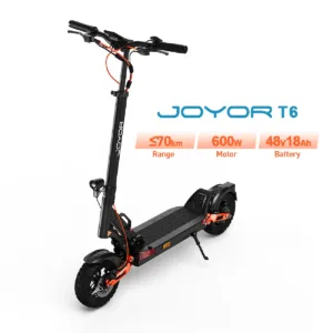 Trottinette électrique JOYOR T6,pliable,moteur 600W,48V 18Ah,Noir