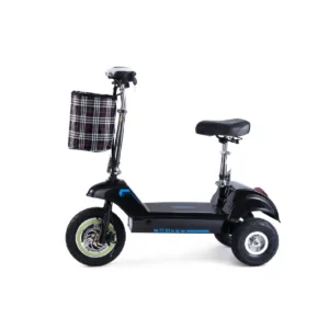 Trottinette électrique TWOFISH TF-03,pliable,moteur 350W,48V 15Ah,Noir et Bleu