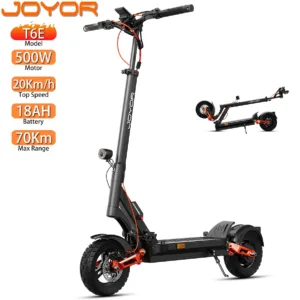 Trottinette électrique Pliable Joyor T6E 10" Moteur 500W 18AH Portée Maximale 70Km Noir