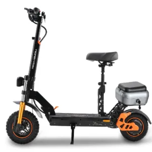 TWOFISH Trottinette électrique V5MAX 1000W 45km/h, 48V18Ah 45km, freins à disque, pliable siège
