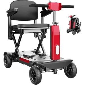 TODIMART X11 Scooter Électrique 4 Roues Pliable, Longue Autonomie, Frein Électromagnétique, Panier de rangement