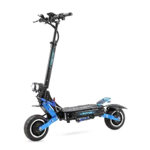 Trottinette électrique Halo Knight T108 Pro, pliable, moteur 60V 3000W×2, 60V 38.4AH, bleu